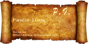 Pandia Ilona névjegykártya